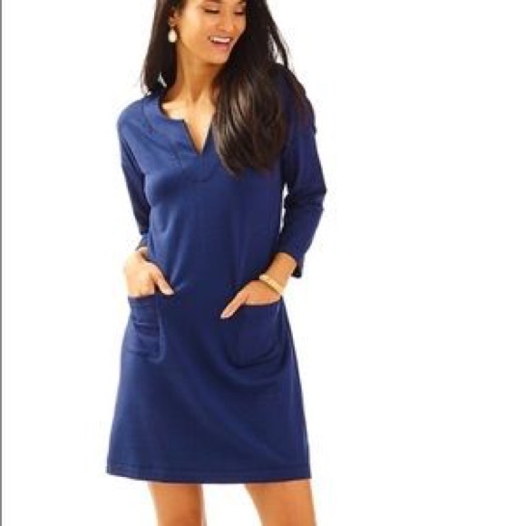 Lilly Pulitzer Dresses & Skirts - Lilly Pulitzer French Terry Joyce dress blue